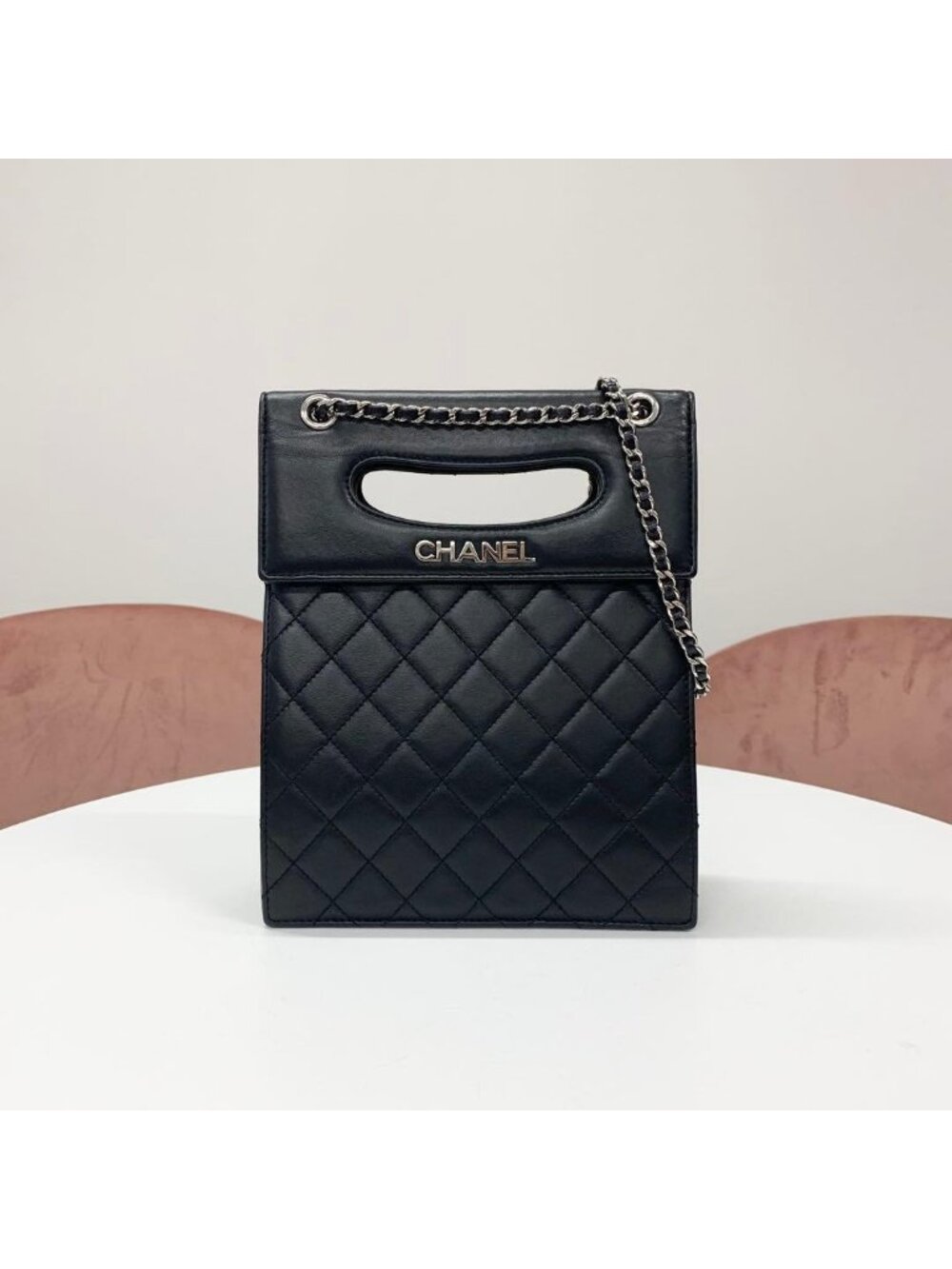 Chanel Delivery Cutout Handle Shoulder Bag